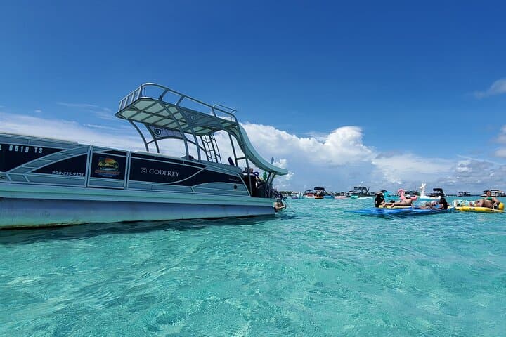 Private Crab Island Party Boat in Destin: Pontoon, Paddleboards & Lily Pad photo 1