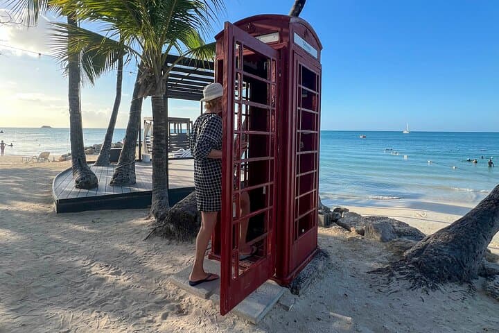 Photographing Antigua’s Red Phone Booth: Dickenson Bay & Fort Bay Beach Tour photo 5