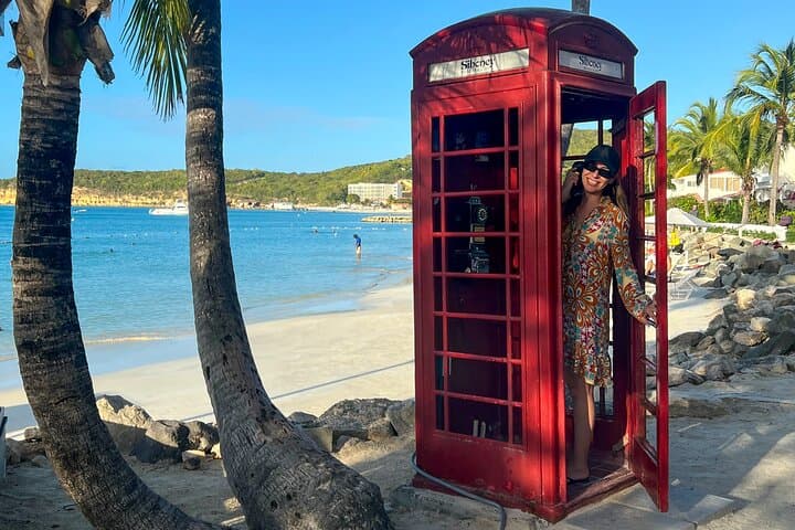 Photographing Antigua’s Red Phone Booth: Dickenson Bay & Fort Bay Beach Tour