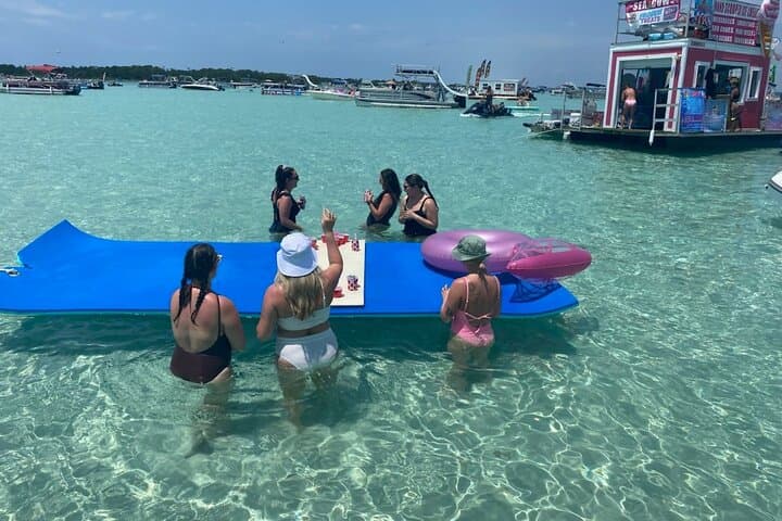 Crab Island Pontoon Escape: Lily Pad, Paddleboard & Party Gear in Destin photo 2
