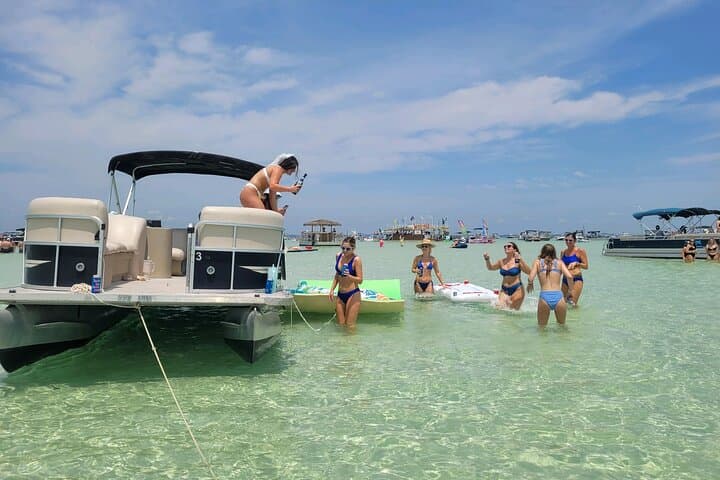 Crab Island Pontoon Escape: Lily Pad, Paddleboard & Party Gear in Destin photo 4