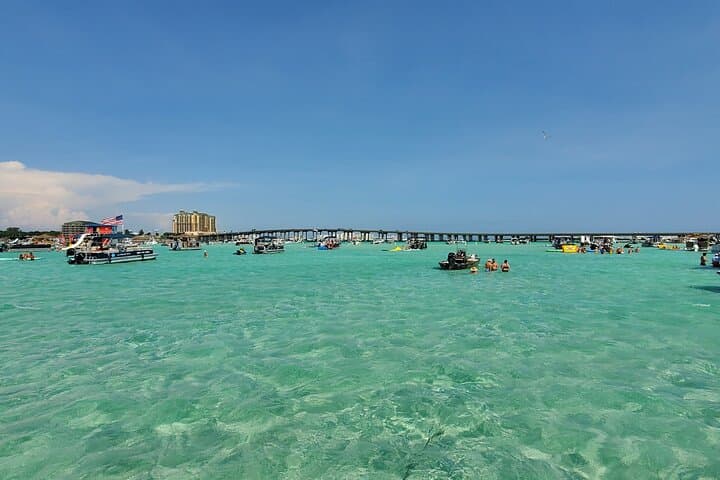 Crab Island Pontoon Party: Paddleboard, Lily Pad & Cooler in Destin photo 6