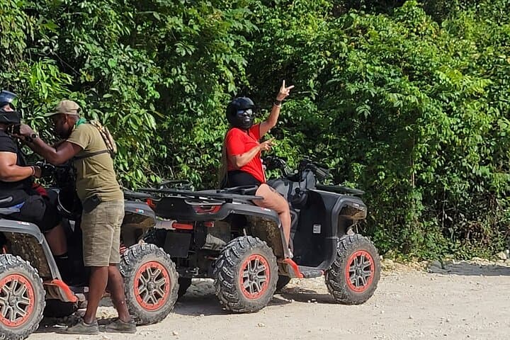 Montego Bay ATV and Bamboo Rafting with Hip Strip Visit — Half-Day Adventure