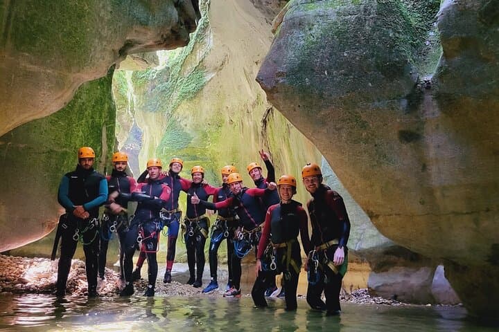 Canyoning du Groin: Navigate Narrow Limestone Gorges Near Lake Bourget