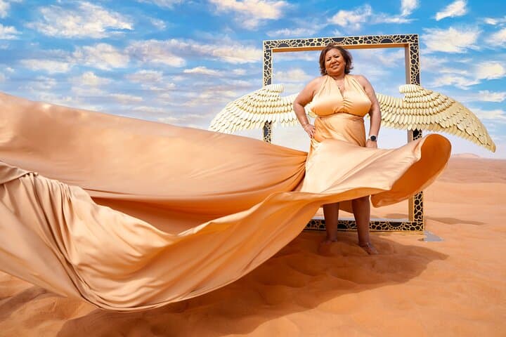 Dubai Desert Flying Dress Videography: Big Red Dunes Photo Experience photo 2