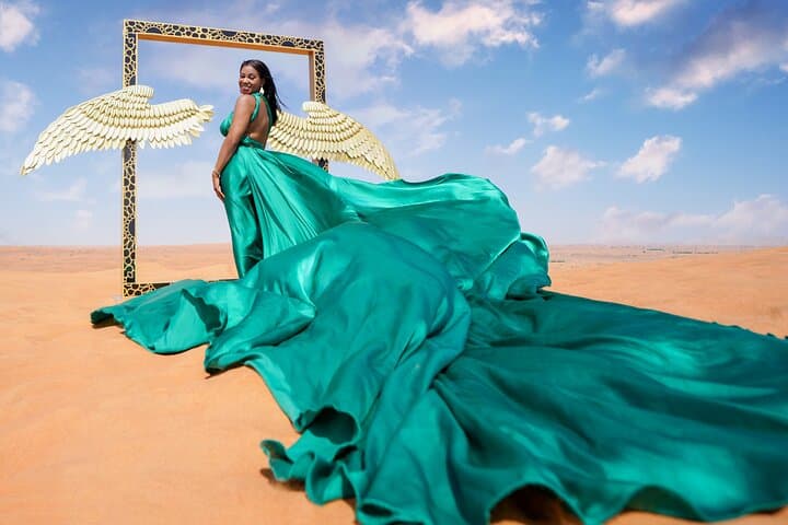 Dubai Desert Flying Dress Videography: Big Red Dunes Photo Experience photo 4