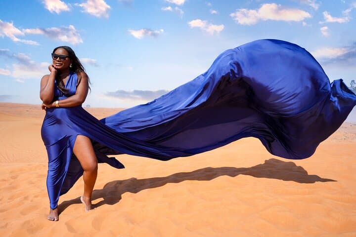 Dubai Desert Flying Dress Videography: Big Red Dunes Photo Experience photo 5
