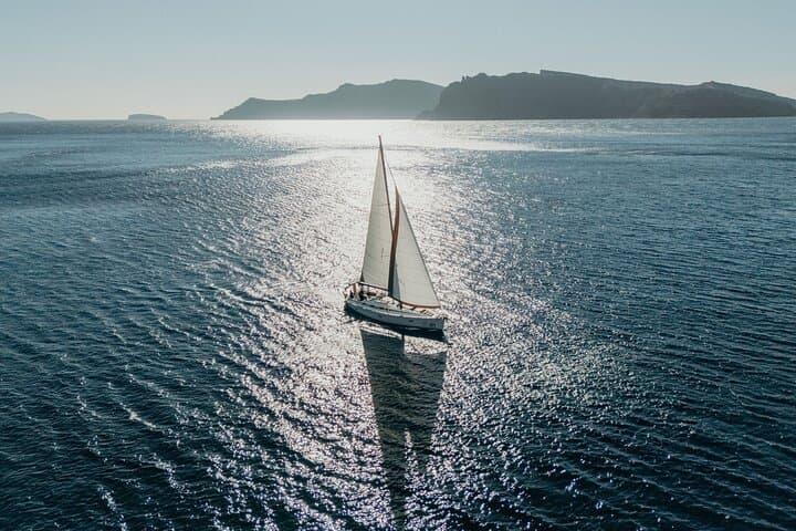 Santorini Volcano Sailing: Semi-Private Morning & Sunset Cruise to Hot Springs, Red & White Beaches
