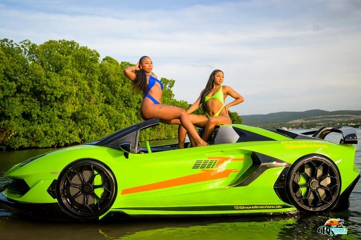 Montego Bay Jet Car: Lamborghini-Style Jet Boat with Drone Video photo 2