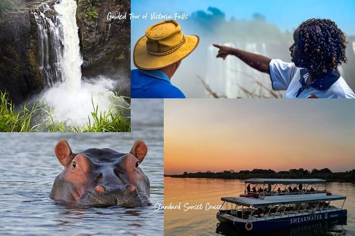 Sunset Zambezi Cruise & Guided Victoria Falls Tour — Full-Day Combo