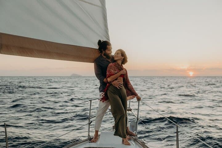 Private Santorini Sunset Sailing Volcano Tour with Dinner & Hot Springs photo 3