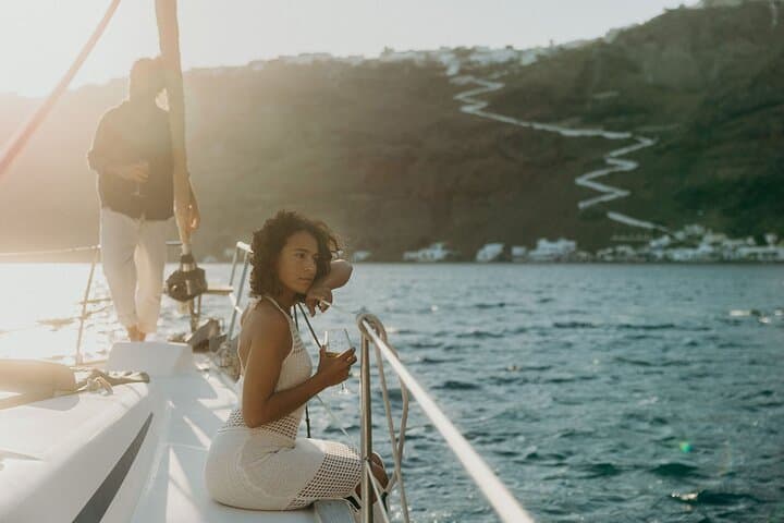 Private Cocktail Sailing Tour Around Santorini Volcano & Hot Springs photo 3