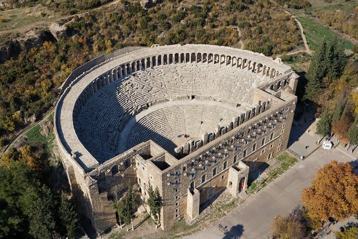 Perge, Aspendos & Side: Ancient Ruins and Manavgat Waterfall Day Tour from Antalya