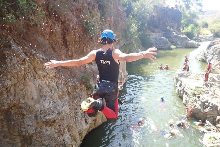 Guadalmina Canyon Canyoning from Marbella — Half-Day Jumps, Slides & Rappels photo 4