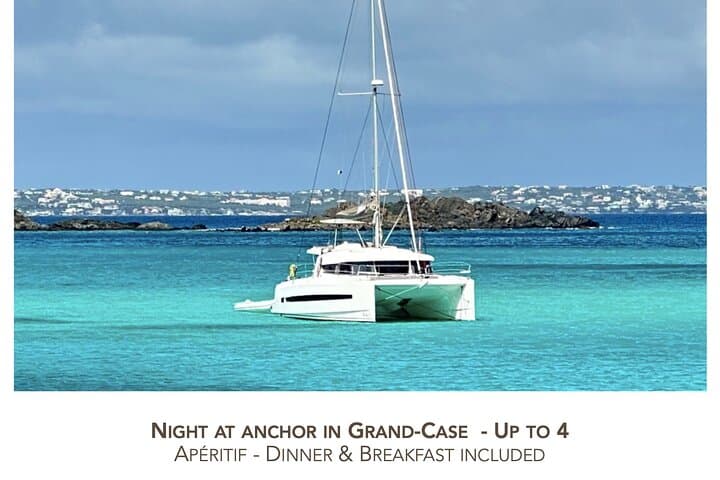 Grand Case Catamaran Overnight: Night at Anchor with Dinner and Breakfast