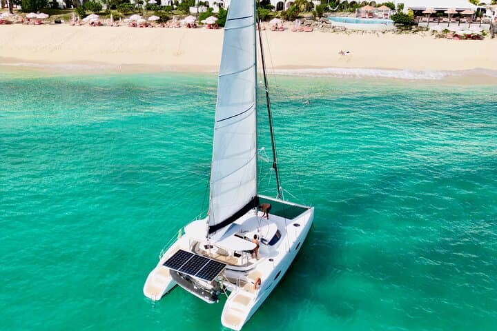 Private Catamaran Excursion to Anguilla's Turquoise Waters from St. Martin