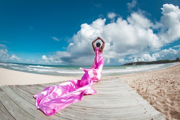 Sunrise Flying Dress Photoshoot on Macao Beach, Punta Cana