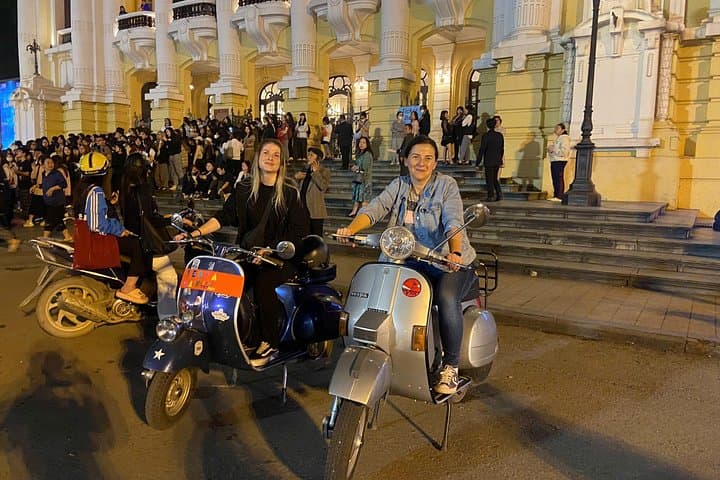Hanoi Vespa Night Food Tour: Best Street Eats & Train Street Experience photo 4