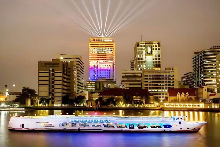 Riverside Carnival Dinner Cruise Bangkok — Free-Flow Beer & Illuminated Landmarks