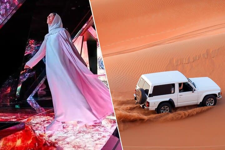 Dubai Desert Safari & AYA Universe Combo — Dune Thrills and Digital Immersion