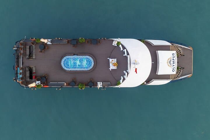 Halong Bay Deluxe Day Cruise: Olympus 5-Star with Jacuzzi & Local Food photo 2