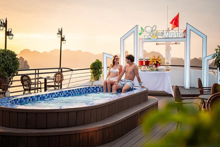 Halong Bay Deluxe Day Cruise: Olympus 5-Star with Jacuzzi & Local Food photo 1