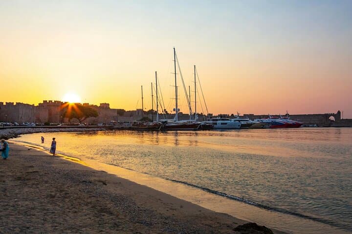 Rhodes Town By Night: Starlit Bay Cruise, Old Town Walk & Meze Dinner