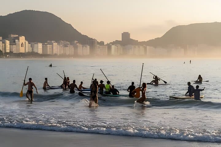 Sunrise Stand Up Paddle at Copacabana Beach — Paddle Posto 6 for Atlantic Views photo 3