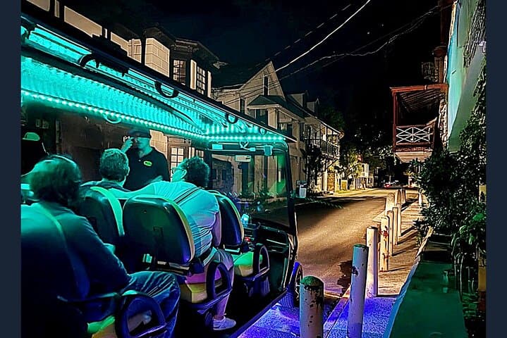 St. Augustine Night Ghost Tour by Premium Golf Cart: Historic Haunts & Cemetery Stories