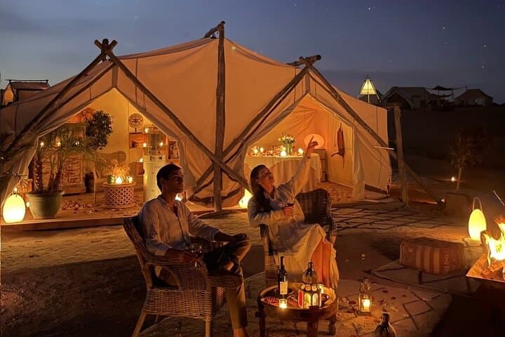 Agafay Desert Sunset Camel Ride and Dinner from Marrakech