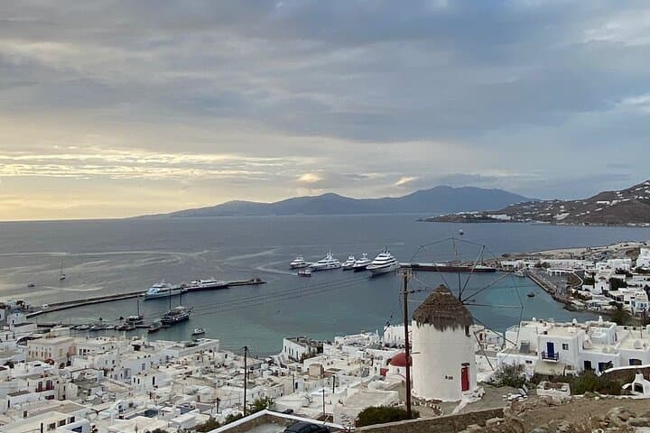 Private Mykonos Town Walking Tour and Island Highlights: Windmills, Beaches & Lighthouse Views photo 5