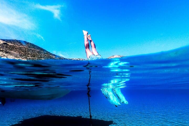 Private Catamaran Cruise in Mykonos — Psarou, Super Paradise & Sunset Escape photo 3