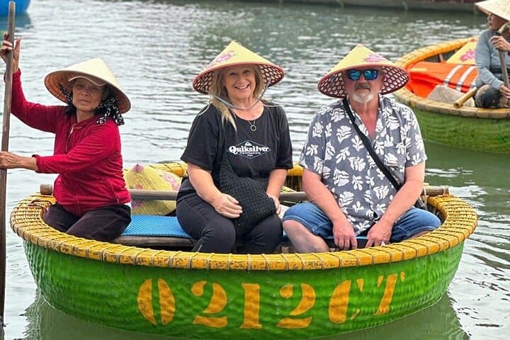 Marble Mountain to Hoi An: Coconut-Basket Boat and Lantern Night Tour photo 1