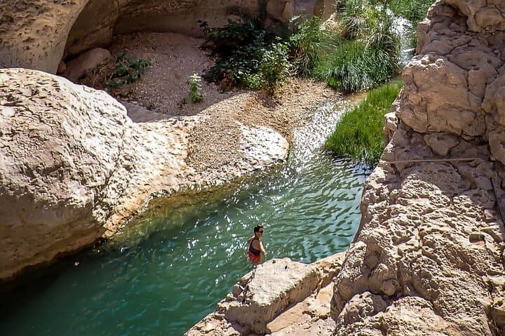 Oman Coastal Day Adventure: Wadi Shab Hike, Bimmah Sinkhole, White Beach and Bibi Maryam photo 5