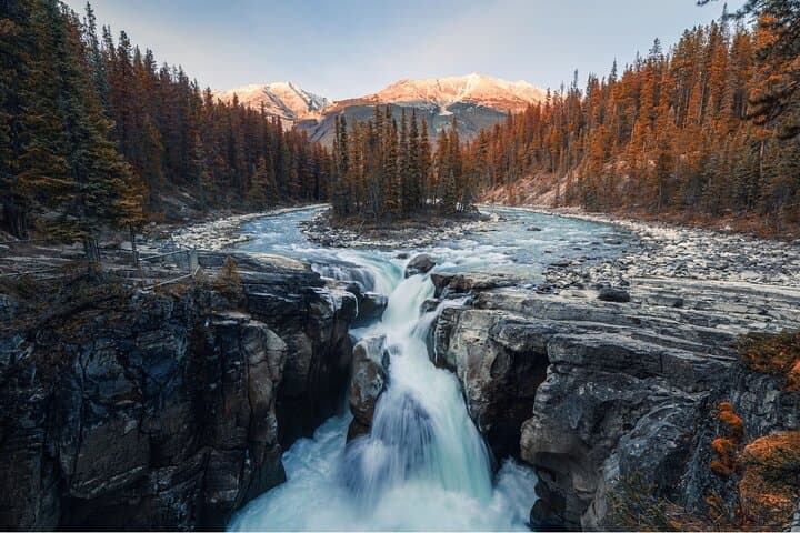 Icefields Parkway Day Tour: Athabasca Glacier, Abraham Lake Ice Bubbles & Scenic Falls photo 2