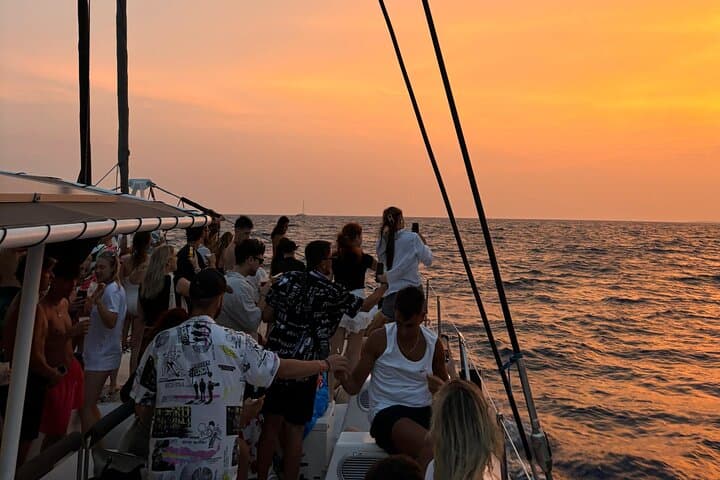 Sunset Catamaran Party in Lloret de Mar: DJ, Drinks & Swim on the Costa Brava photo 3