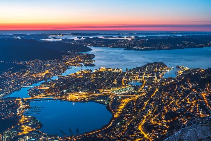 Bergen by Night: Fløyen Funicular & Ulriken Cable Car Dinner Experience photo 2