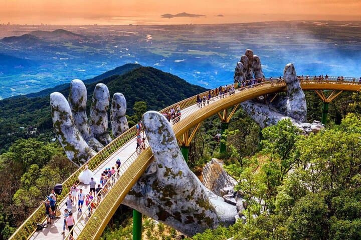 Luxury Ba Na Hills & Golden Bridge Cable Car Tour from Da Nang