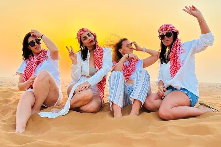 Dubai Private Morning Desert Safari: Dune Bashing, Camel Ride & Sandboarding