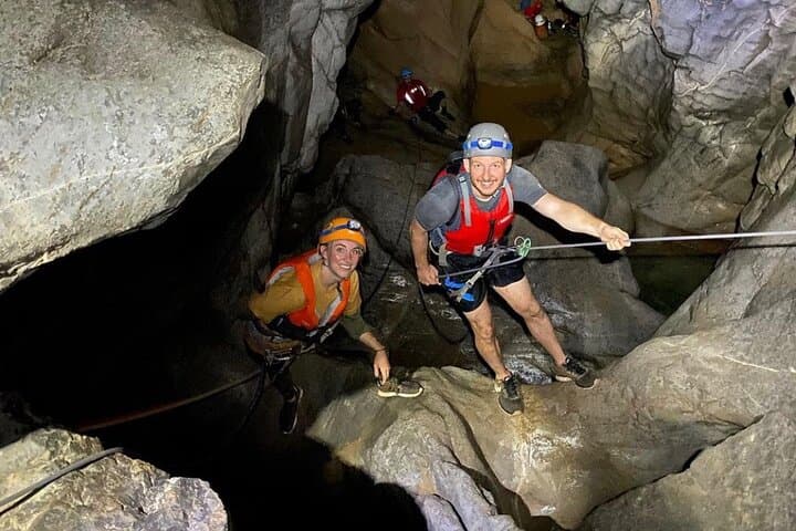 Al Hoota Cave Canyoning: Underground Abseil, Swim & Blackout Experience in Al Hamra