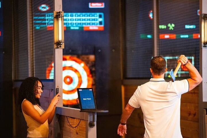 Axe-Throwing at The Brass Axe — Dezerland Park Orlando Urban Lumberjack Experience