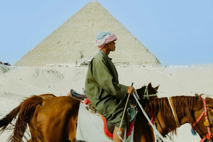 Sunrise or Sunset Horseback Ride Around the Pyramids of Giza photo 2