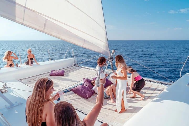 Ibiza Catamaran Cruise to Cala Bassa & Es Vedrà — BBQ, Drinks and Snorkel photo 1