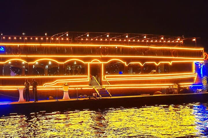 Dubai Marina Dhow Cruise: Evening Buffet Dinner & Live Tanoura Show