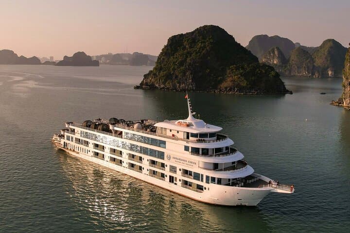Ambassador 5-Star Halong Bay Day Cruise from Hanoi — Luxury Cruise, Kayaks & Titov Island photo 4