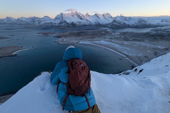 Sea-Mountain Snowshoe: 3-Hour Winter Hike in West Lofoten photo 2