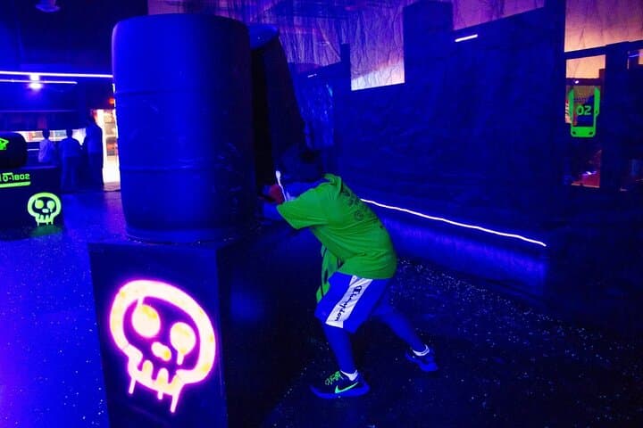 Toxic Blast at Dezerland Park Orlando — Black-Light Gel Blaster Arena Experience photo 2