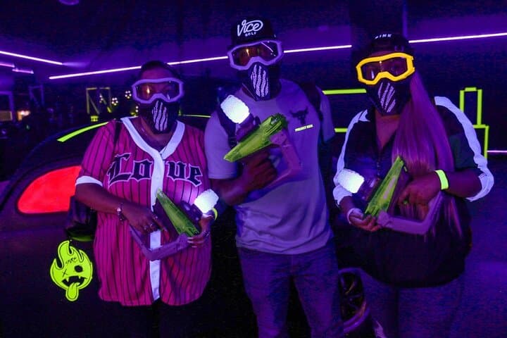 Toxic Blast at Dezerland Park Orlando — Black-Light Gel Blaster Arena Experience photo 3