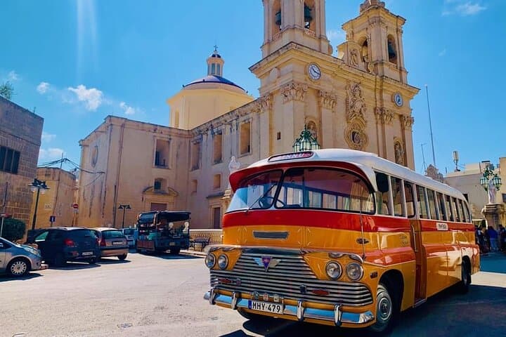 Half-Day Vintage Bus Tour of Malta — Mdina, Dingli Cliffs & Blue Grotto photo 1