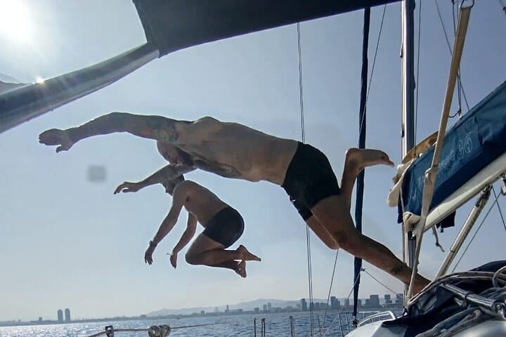 Barcelona to Badalona Sunset Sail: Snack, Swim & Paddleboard on a 36‑ft French Yacht photo 3